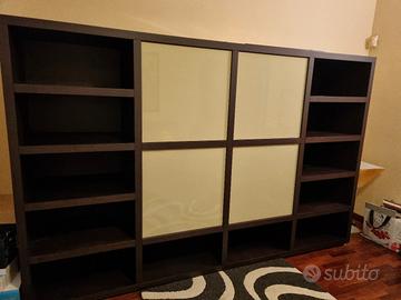 mobile scaffale legno massello libreria