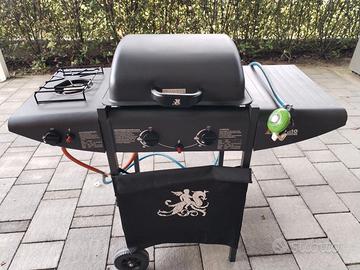 barbecue a gas a pietra lavica 