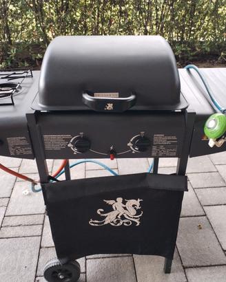 barbecue a gas a pietra lavica 