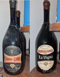 Coppia Bottiglie Vino 1971 La Vigna da collezione