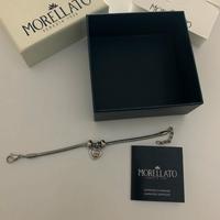 Bracciale argento morellato charm a cuore oro