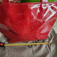 Liu jo - borsa tote in vernice bordeaux