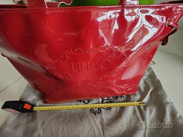 Liu jo - borsa tote in vernice bordeaux