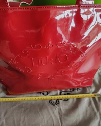 Liu jo - borsa tote in vernice bordeaux