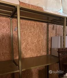 scaffale vintage modulare verde ULTMI 7 metri