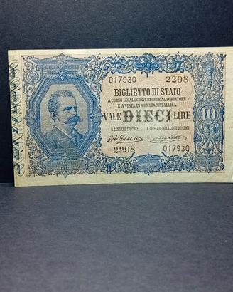 10 Lire del 1915 Rara Bello in BB+ al Superiore 