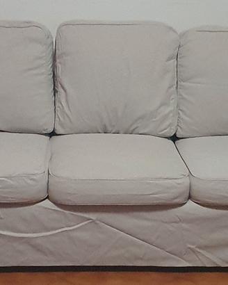 DIVANO EKTORP IKEA 3 POSTI E POUF POGGIAPIEDI 