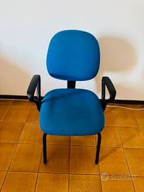 3 Sedie da ufficio con schienale inclinabile