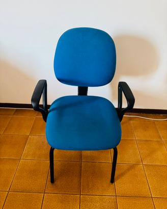 3 Sedie da ufficio con schienale inclinabile
