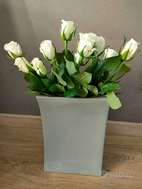 Vaso ceramica grigio