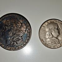 Moneta Un Dollaro Morgan Half Dollar in argento 