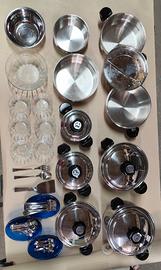  batteria di pentole in acciaio inox 