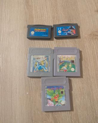 5 giochi game boy color e Advance 