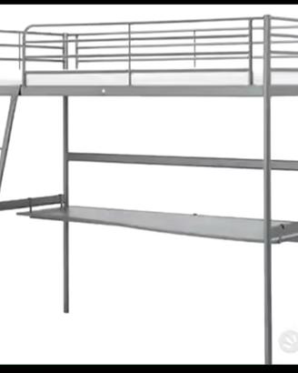 Scrivania ikea per letto a soppalco