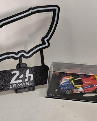 Set 24h Le Mans: Modellino Oreca 01 AIM + Insegna