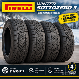 4 Pneumatici Invernali Pirelli Winter Sottozero 3 