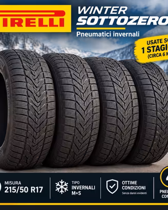4 Pneumatici Invernali Pirelli Winter Sottozero 3 