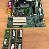 Scheda Madre + 3 Banchi RAM  Vintage