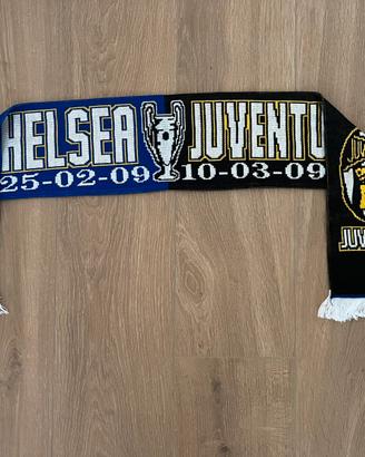 Sciarpa calcio Chelsea-Juventus