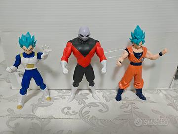 3 ACTION FIGURES DRAGON BALL GOKU VEGETA JIREN