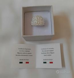 Fede Sarda d'argento in filigrana