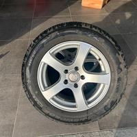 CERCHI IN LEGA R16x7 - 5x114.3 CON GOMME DA NEVE