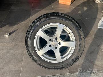 CERCHI IN LEGA R16x7 - 5x114.3 CON GOMME DA NEVE