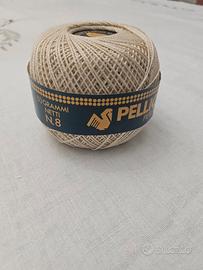Cotone Pellicano perlato, n. 8, 50 gr, ecru 