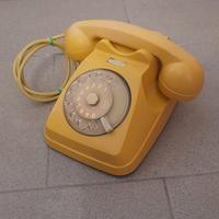 telefono SIEMENS vintage colore giallo 