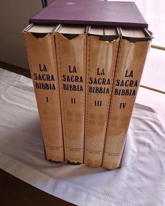 La Sacra Bibbia edizione 1971 La Cattolica Milano
