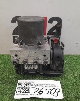ABS AUDI A4 Avant (8K5) 8K0614517DP CAGB diesel 19