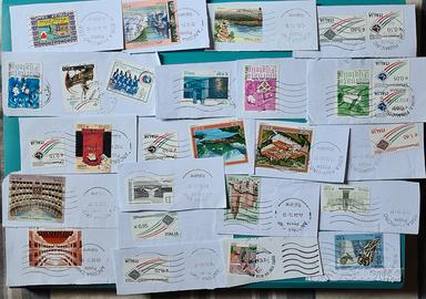 Lotto di Francobolli italiani su frammento