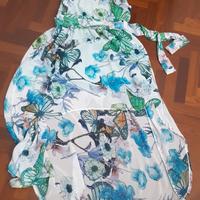 Abito cerimonia donna tg 42 fantasia corto davanti