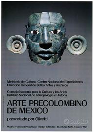 Poster Olivetti- "Arte Precolombino de Mexico"