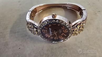 Orologio rigido Vintage con strass