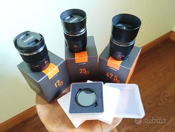 Set obiettivi Yongnuo per m43