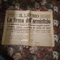 giornale firma armistizio 