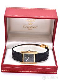 cartier tank must de vermeil orologio watch