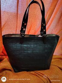 Borsa in pelle stampa coccodrillo Innuē 