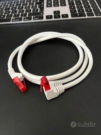 1 CAVO LAN/ETHERNET UTP 1,00 METRO CAT.6 COL.WHITE