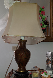 VASO CINESE Cloisonne applicato su LAMPADA