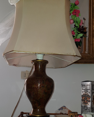 VASO CINESE Cloisonne applicato su LAMPADA