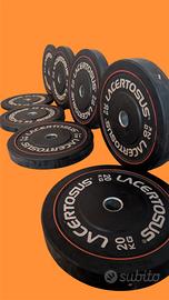 Set dischi bumper palestra 50mm - Lacertosus