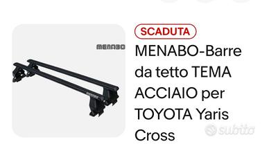 barre portatutto per Toyota Yaris cross senza rail