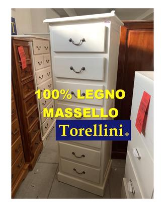 Settimino cassettiera 100% Legno Massello