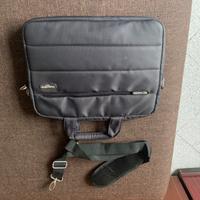 Custodia computer nera imbottita tracolla tasche