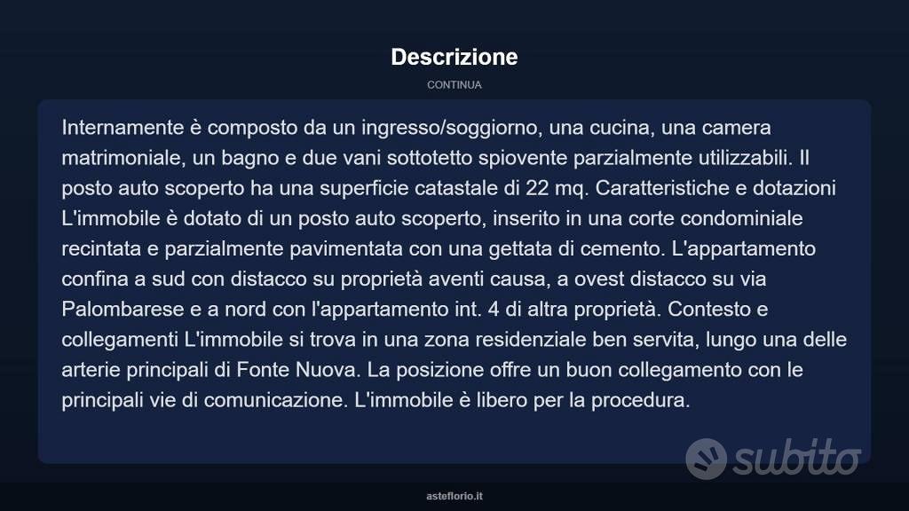 Appartamento – Fonte Nuova, Santa Lucia - Vista 4