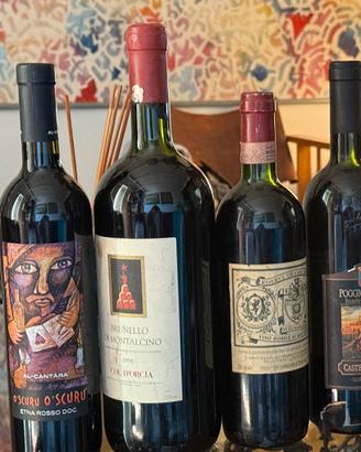 Vino da collezione annate vintage
