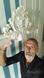 Grande cornice sagomata in stile barocco/Shabby