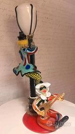 Statua pagliacci vetro di Murano